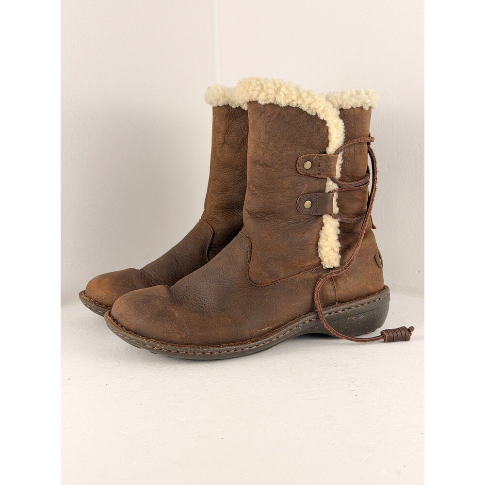 UGG Australia 1007760 Women’s Size 10 Brown Shearling Lined Leather Winter Boots